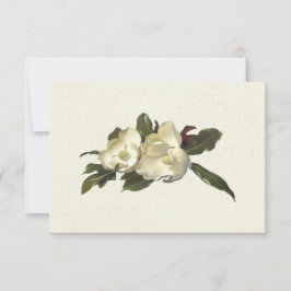 In Liebe - Vintage Magnolia-Blume Hochzeit RSVP