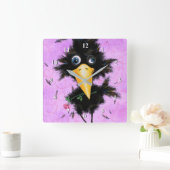 In Liebe Zeile - Gentleman - Ihren Text / Namen hi Quadratische Wanduhr (Zuhause)