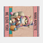 In Liebe zerrissen Fleece Blanket (Vorderseite (Horizontal))