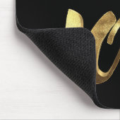 In Liebe Zitat Black Gold Typografie Romantik Mousepad (Ecke)
