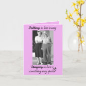 In Liebe zu fallen ist leicht Karte (Gelbe Blume)