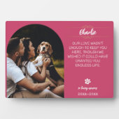 In Liebe zum Gedenken Hunde-Fotoplakette – Persona Fotoplatte (Vorderseite)