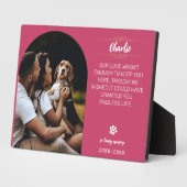 In Liebe zum Gedenken Hunde-Fotoplakette – Persona Fotoplatte (Seite)
