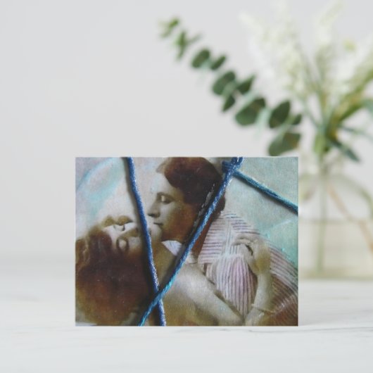 in Liebe zusammengepackt Postkarte (Stehend Vorderseite)