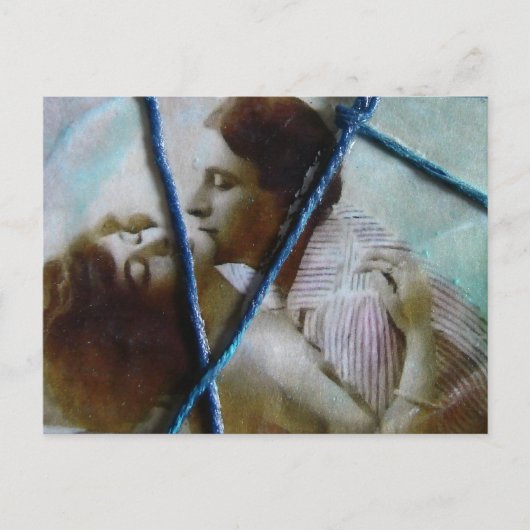 in Liebe zusammengepackt Postkarte (Vorderseite)