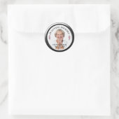 IN LIEBENDEM SPEICHER. Foto-Aufkleber personalisie Runder Aufkleber (Tasche)