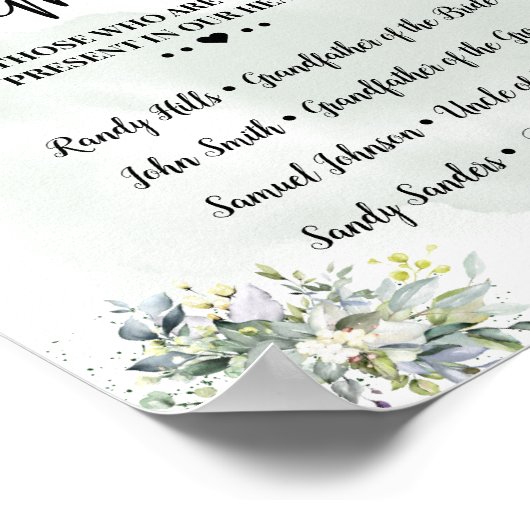 In liebevoll Erinnerung Erinnerung eukalyptus sukk Poster (Ecke)