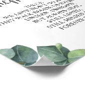 In liebevoll Gedächtnismesse Gedenktisch Sign v14 Poster (Ecke)