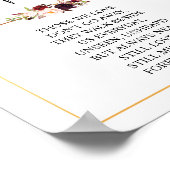 In liebevoll Gedächtnismesse Gedenktisch Sign v5 Poster (Ecke)