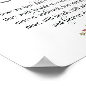 In liebevoll Gedächtnismesse Gedenktisch Sign v5 Poster (Ecke)