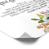 In liebevoll Gedächtnismesse Gedenktisch Sign v9 Poster (Ecke)