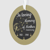 In liebevoll Gedächtnismütter zum Tode Ornament (Vorderseite)