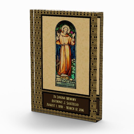 In liebevollem Andenken Erinnerungs-St Francis Fotoblock (Rechts)