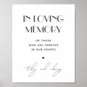 In liebevollem Erinnerungszeichen. Schwarz-Weiß-Ho Poster (Vorne)