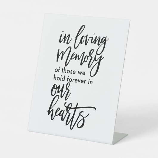 In liebevollem Erinnerungszeichen Sockelschild (Vorderseite)