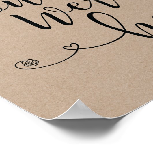 In liebevollem Erinnerungszeichen - wünschten Sie  Poster (Ecke)