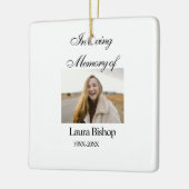 In liebevollem Gedächtnis der Beerdigung Keepake N Keramikornament (Links)