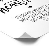 In liebevollem Gedächtnis - für immer in unserem H Poster (Ecke)