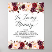 In liebevollem Gedächtnis Gedenktafel unterzeichne Poster (Vorne)