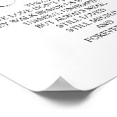 In liebevollem Gedächtnis Gedenktafel unterzeichne Poster (Ecke)