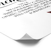 In liebevollem Gedächtnis Gedenktisch Hochzeit Sig Poster (Ecke)