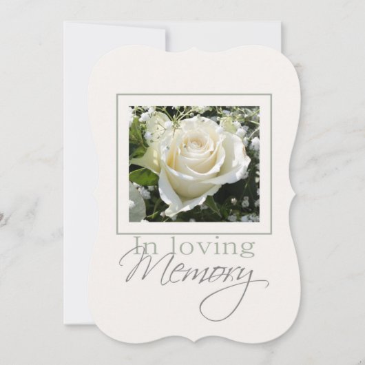 In liebevollem Gedächtnis/in Feier der Einladung (Vorderseite)