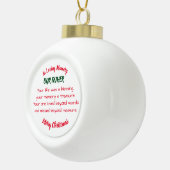 In liebevollem Gedächtnis Keramik Kugel-Ornament (Rechts)