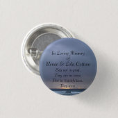 In liebevollem Gedächtnis-Knopf Button (Vorne & Hinten)