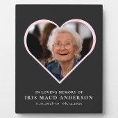 in liebevollem Gedächtnis modernes niedliches Foto Fotoplatte (Vorderseite)