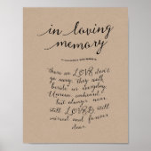 In liebevollem Gedächtnisdenkmal, Beerdigung, rust Poster (Vorne)