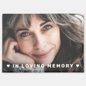 In liebevollem Gedächtnisdenkmal-Foto Magnet (Vorderseite)