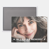 In liebevollem Gedächtnisdenkmal-Foto Magnet (Vorderseite/Rückseite)