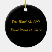 In liebevollem keramikornament (Hinten)