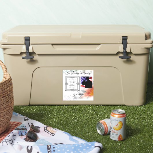 In liebevollem Memory Vinyl Aufkleber (Kühler)