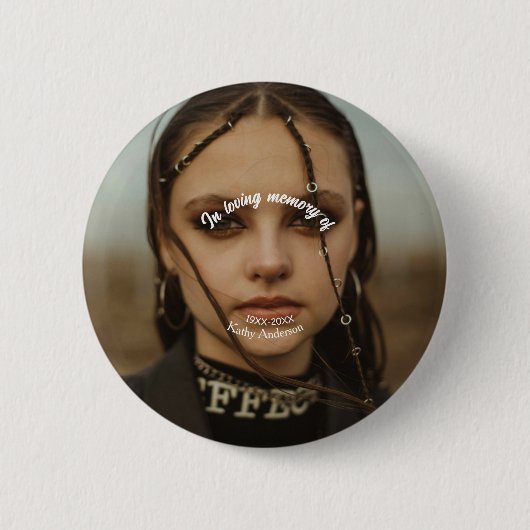 In liebevollem Speicher des Namensgedächtnisses Button (Vorderseite)