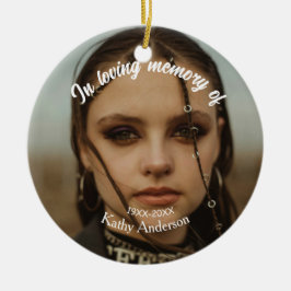 In liebevollem Speicher des Namensgedächtnisses Keramik Ornament