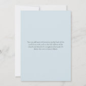 in liebevollen Erinnerungen blauen Wolken Baby Bee Einladung (Rückseite)