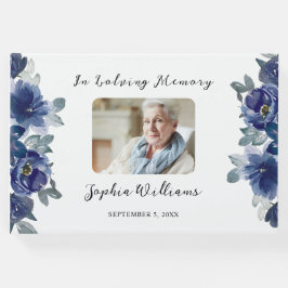 In liebevollen Erinnerungsblumen Gästebuch