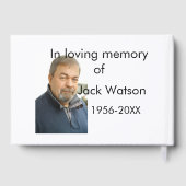 In liebevoller Erinnerung an das Jahr des Namens F Gästebuch (Rückseite)