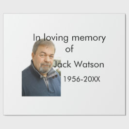 In liebevoller Erinnerung an das Jahr des Namens F Geschenkpapier