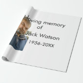 In liebevoller Erinnerung an das Jahr des Namens F Geschenkpapier (Ungerollt)