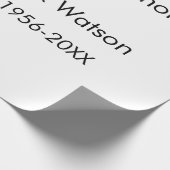 In liebevoller Erinnerung an das Jahr des Namens F Geschenkpapier (Ecke)