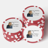 In liebevoller Erinnerung an das Jahr des Namens F Pokerchips (Stapel)