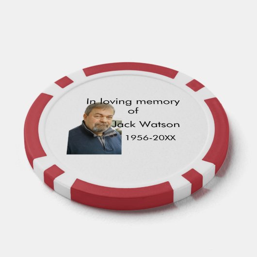 In liebevoller Erinnerung an das Jahr des Namens F Pokerchips (Einzeln)