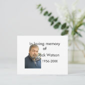 In liebevoller Erinnerung an das Jahr des Namens F Postkarte (Stehend Vorderseite)