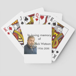 In liebevoller Erinnerung an das Jahr des Namens F Spielkarten