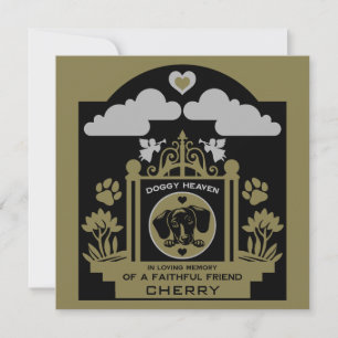 In liebevoller Erinnerung an eine Dackel Karte