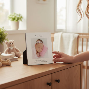 In liebevoller Erinnerung Babynamen-Display Fotoplatte