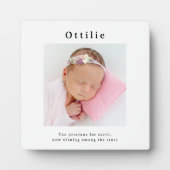 In liebevoller Erinnerung Babynamen-Display Fotoplatte (Vorderseite)