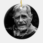 In liebevoller Erinnerung Elegantes Erinnerungsgef Keramik Ornament (Hinten)